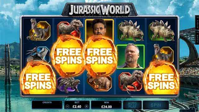 Vòng thưởng Free Spin Thung Lũng Goryphere - đánh xèng Jurassic World