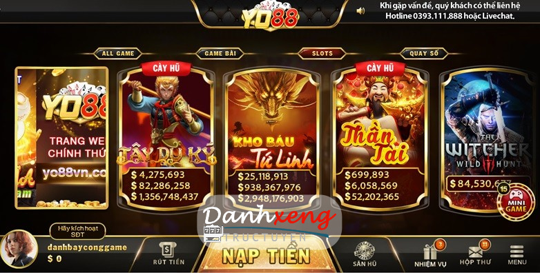  Các thể loại slot game phổ biến tại Yo 88