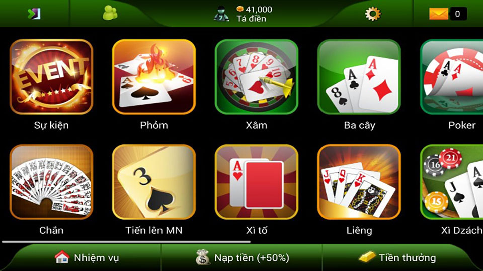 app đánh bài ăn tiền